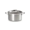Faitout*LE CREUSET Faitout Inox 24 cm avec Couvercle