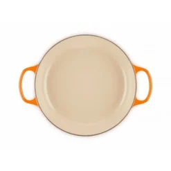 Faitout*LE CREUSET Faitout Volcanique en Fonte avec Intérieur Sable 30 cm Signature