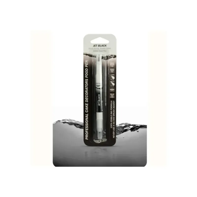 Décoration Comestible*RAINBOW DUST Feutre alimentaire Noir Jais double mines