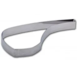 Cercle À Patisserie*GOBEL FIN DE SERIE Cercle Inox Côte d'Agneau 10 x 5,5 cm x H 3 cm