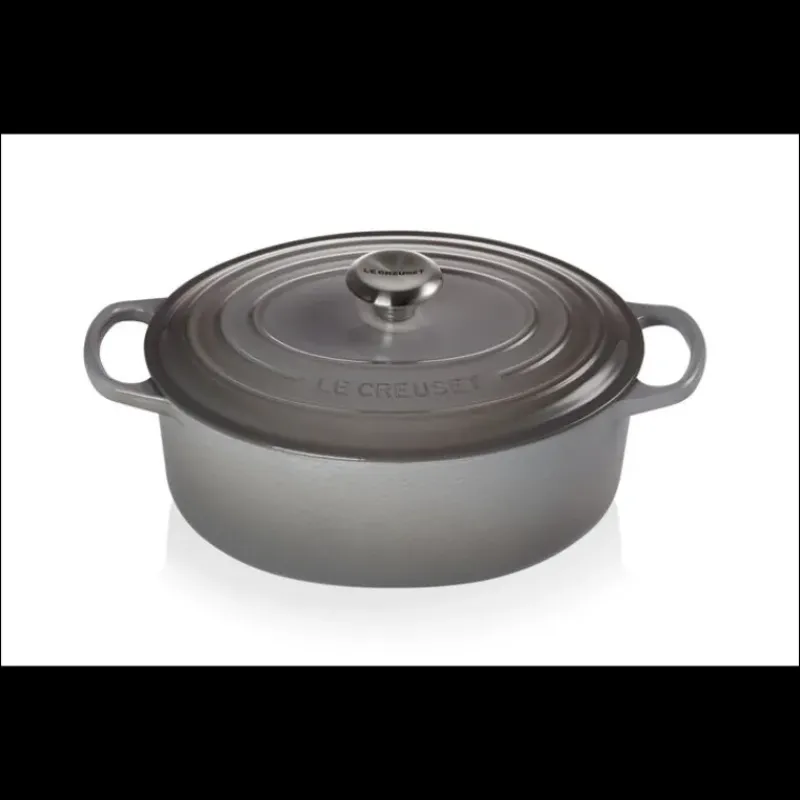 Cocotte En Fonte*LE CREUSET FIN DE SERIE Cocotte en fonte Ovale 29 cm Mist Grey Signature