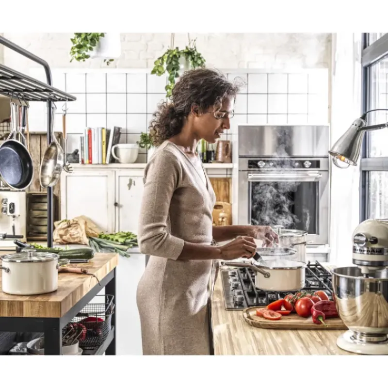 Faitout*KITCHENAID FIN DE SERIE Faitout Émaillé 20cm Crème