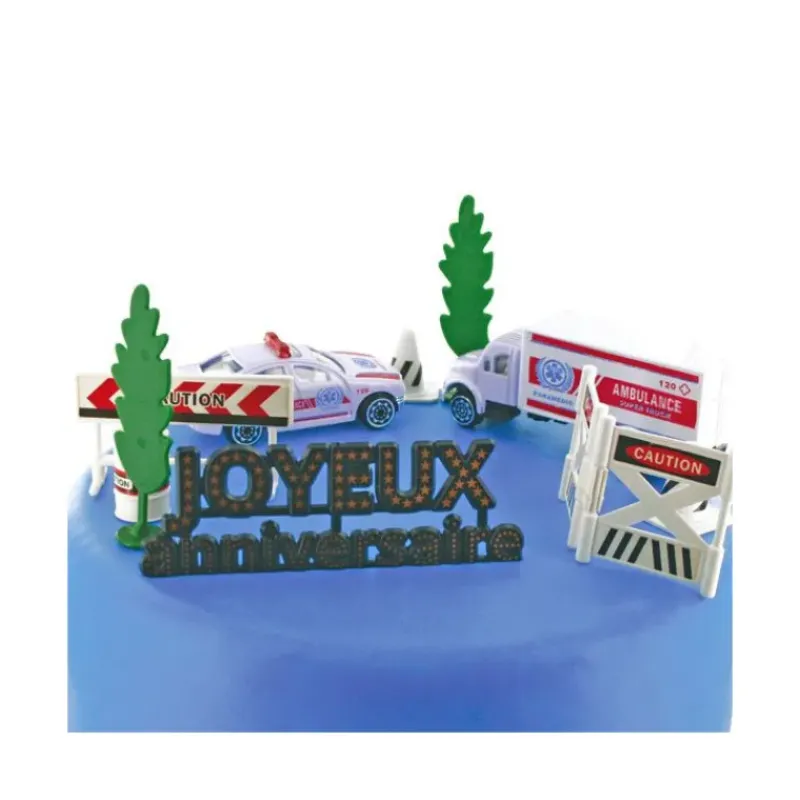 Décoration Gâteau*GATODECO FIN DE SERIE Kit Décor Gâteau Urgences (7 pièces)