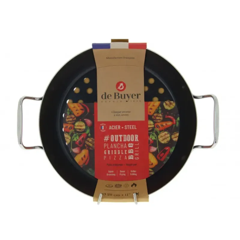 Poêles*DE BUYER FIN DE SERIE Plat à Légumes Perforé Ø 28 cm Outdoor