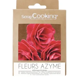 Décoration Comestible*SCRAPCOOKING Fleurs Azyme Roses Royales Rouges (x3)