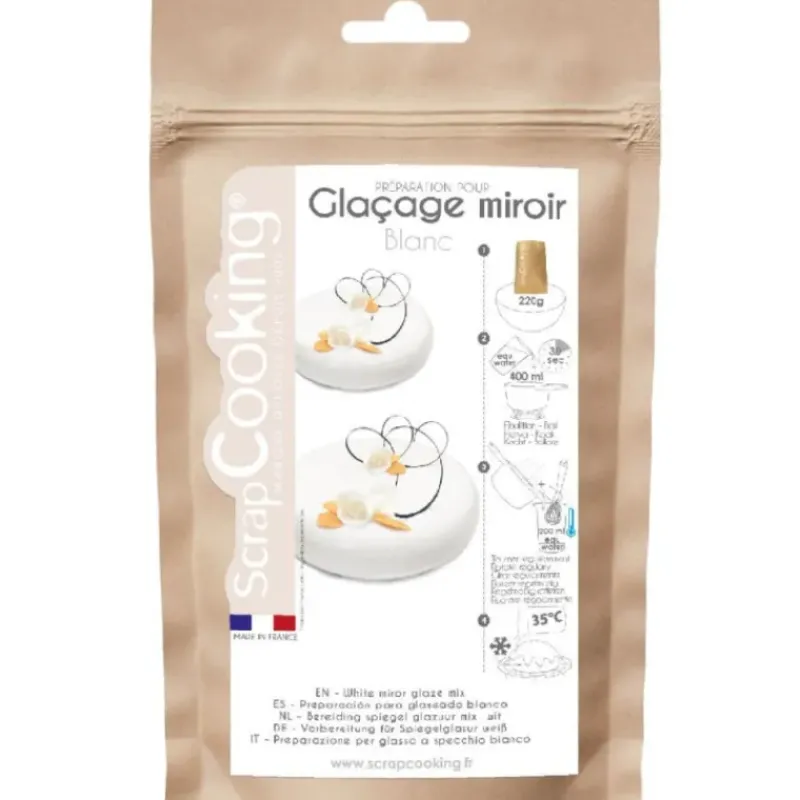 Nappages Et Glaçages*SCRAPCOOKING Glaçage miroir Blanc 220g