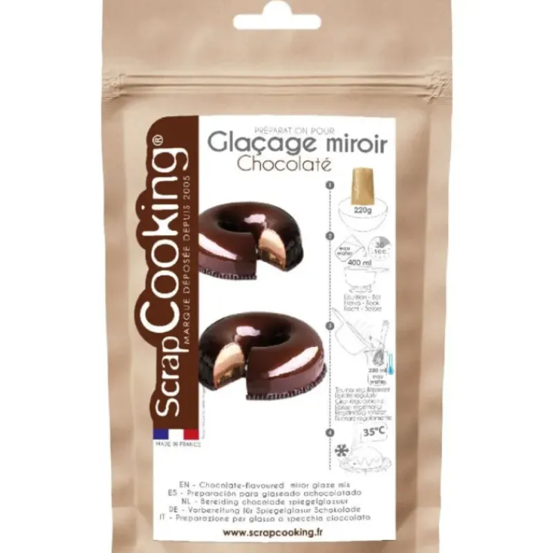 Nappages Et Glaçages*SCRAPCOOKING Glaçage Miroir Chocolat 220 g