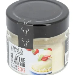 Additifs Alimentaires*PATISDECOR Gélatine de Poisson en Poudre 200 Blooms 30 g Patisdécor