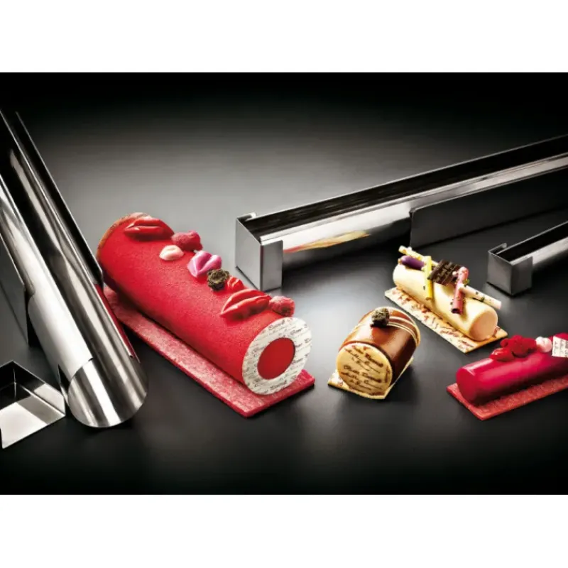 Moules À Gâteaux*MATFER Gouttière à Bûche Inox 35 x 6 cm