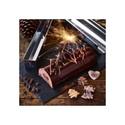 Moules À Gâteaux*DE BUYER Gouttière à Bûche Ronde Démontable Inox 30.5 x 8.5 x 7.2 cm