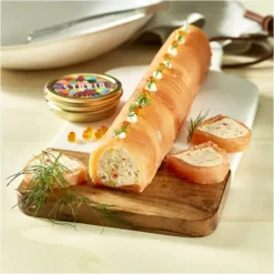 Moules À Gâteaux*DE BUYER Gouttière à Bûche Ronde Fine Démontable Inox 30.4 x 4.4 x 4 cm