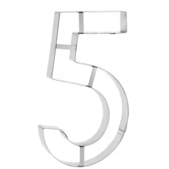 Cercle À Patisserie|Emporte Pièce - Découpoir Pâtisserie*MALLARD FERRIERE Grand Emporte Pièce Inox Chiffre 5 32x18 cm