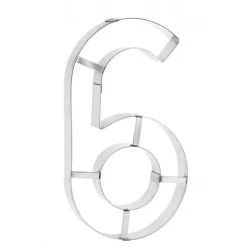 Cercle À Patisserie|Emporte Pièce - Découpoir Pâtisserie*MALLARD FERRIERE Grand Emporte Pièce Inox Chiffre 6 ou 9 32x18 cm (x1)