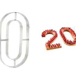 Cercle À Patisserie|Emporte Pièce - Découpoir Pâtisserie*MALLARD FERRIERE Grand Emporte Pièce Inox Chiffre 0 32x18 cm