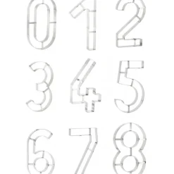 Cercle À Patisserie|Emporte Pièce - Découpoir Pâtisserie*MALLARD FERRIERE Grand Emporte Pièce Inox Chiffre 0 32x18 cm