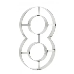 Emporte Pièce - Découpoir Pâtisserie|Cercle À Patisserie*MALLARD FERRIERE Grand Emporte Pièce Inox Chiffre 8 32x18 cm