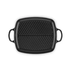Plat De Cuisson|Grills*LE CREUSET Gril en Fonte Rectangulaire 30 cm Noir Mat