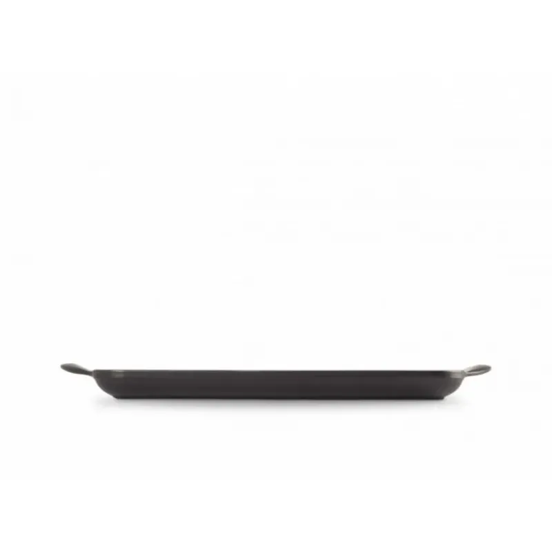Plat De Cuisson|Grills*LE CREUSET Gril en Fonte Rectangulaire 32 cm Noir Mat