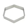 Cercle À Patisserie*MALLARD FERRIERE Hexagone à Mousse Inox 22 cm x H 4,5 cm Mallard