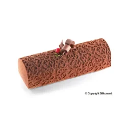 Moule Silicone*SILIKOMART Kit Moule à bûche et Tapis Décor Arabesque Professional