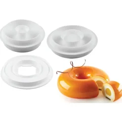 Moule Silicone*SILIKOMART Kit Moule Silicone Savarin Trinity Professional