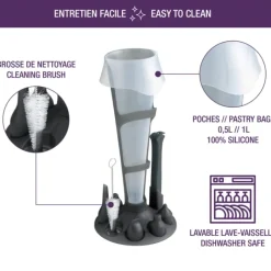 Poches À Douille Pâtissières|Douilles Pâtisserie*MASTRAD Kit Poches à Douille Silicone + 6 Douilles