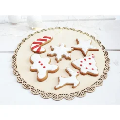 Emporte Pièce - Découpoir Pâtisserie*SCRAPCOOKING Lot Découpoirs Noël Inox Dorés x3