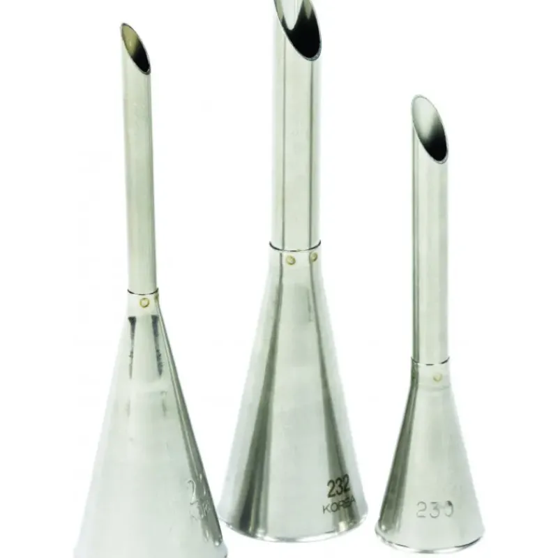 Douilles Pâtisserie*MALLARD FERRIERE Lot de 3 Douilles à Garnir les Choux Inox