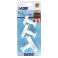 Emporte Pièce - Découpoir Pâtisserie*PME Lot de 3 Emporte-Pièces Os avec Poussoir