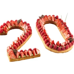 Cercle À Patisserie|Emporte Pièce - Découpoir Pâtisserie*MALLARD FERRIERE Lot Grand Emporte Pièce Inox Chiffre H.32 cm (x9)