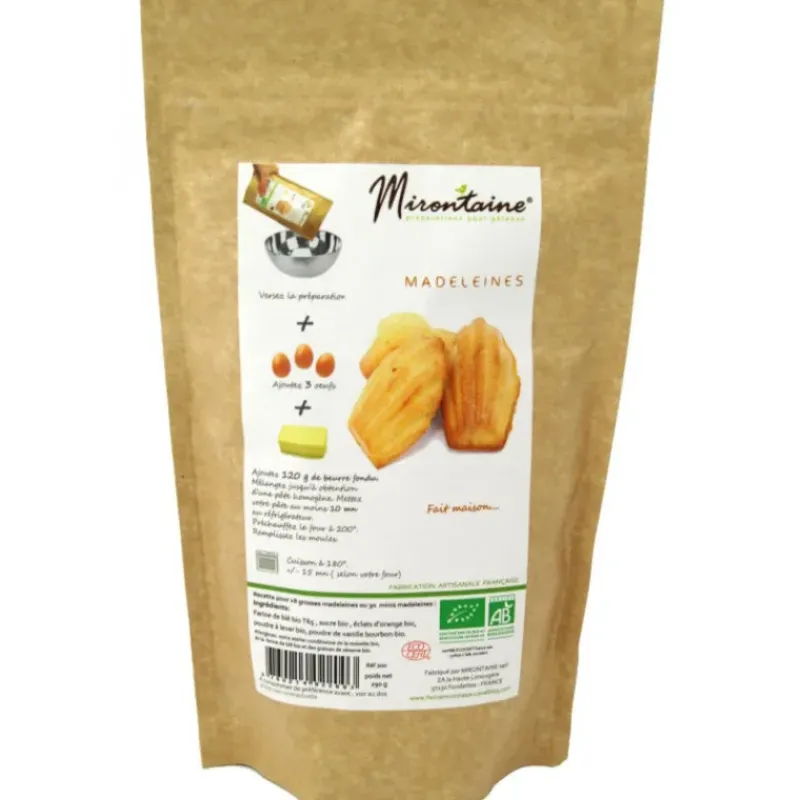 Produits Bio|Préparation Pâtisserie*MIRONTAINE Madeleines BIO 290g