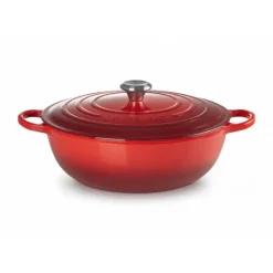 Marmites*LE CREUSET Marmite en Fonte 32 cm Cerise Signature