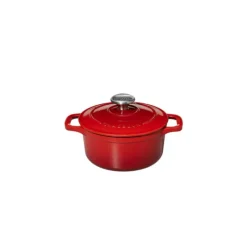 Cocotte En Fonte*CHASSEUR Mini Cocotte en Fonte Ronde 12 cm Rubis