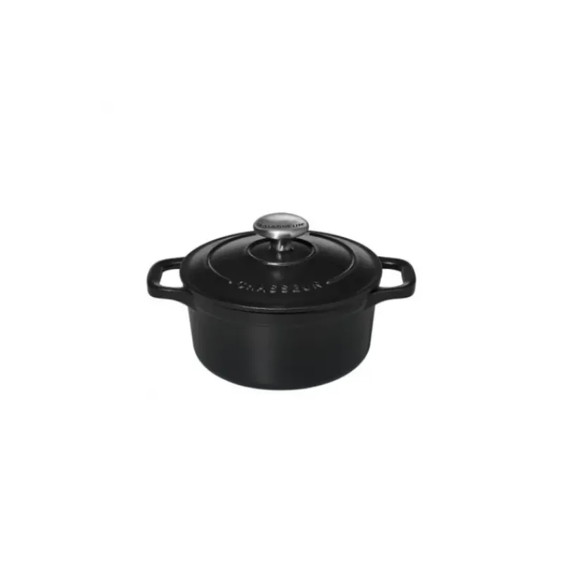 Cocotte En Fonte*CHASSEUR Mini Cocotte en Fonte Ronde 12 cm Noir Mat