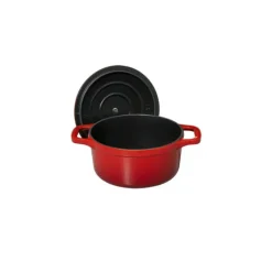Cocotte En Fonte*CHASSEUR Mini Cocotte en Fonte Ronde 10 cm Rubis