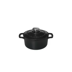 Cocotte En Fonte*CHASSEUR Mini Cocotte en Fonte Ronde 14 cm Noir Mat