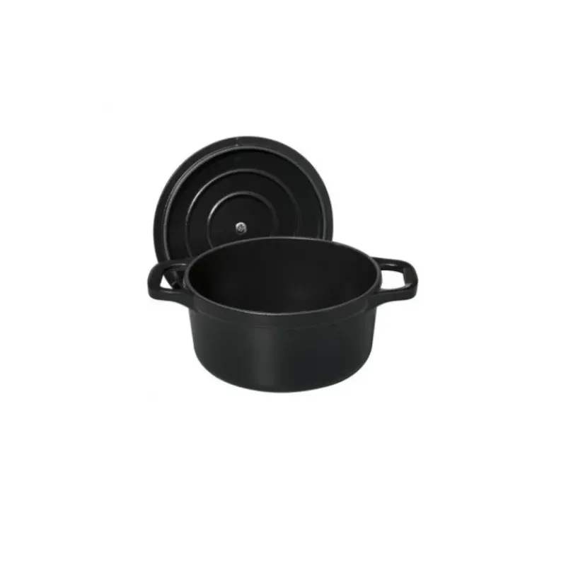 Cocotte En Fonte*CHASSEUR Mini Cocotte en Fonte Ronde 14 cm Noir Mat