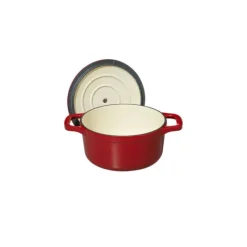 Cocotte En Fonte*CHASSEUR Mini Cocotte en Fonte Ronde 10 cm Rouge