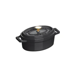 Cocotte En Fonte*STAUB Mini Cocotte ovale 11 cm fonte Noir