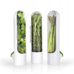 Conservation*CUISINEADDICT Mini Herbier Plastique Blanc Ø 8,3 cm x H 25,4 cm Prepara