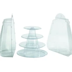 Présentoirs Pour Gâteaux*MALLARD FERRIERE Mini Pyramide à Macarons 4 plateaux