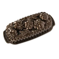 Moule Anti-adhésif|Moules À Gâteaux*NORDIC WARE Moule à Cake Blé et Citrouille Bronze