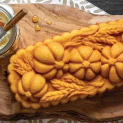 Moule Anti-adhésif|Moules À Gâteaux*NORDIC WARE Moule à Cake Blé et Citrouille Bronze