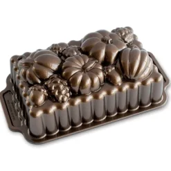 Moule Anti-adhésif|Moules À Gâteaux*NORDIC WARE Moule à Cake Citrouille Bronze