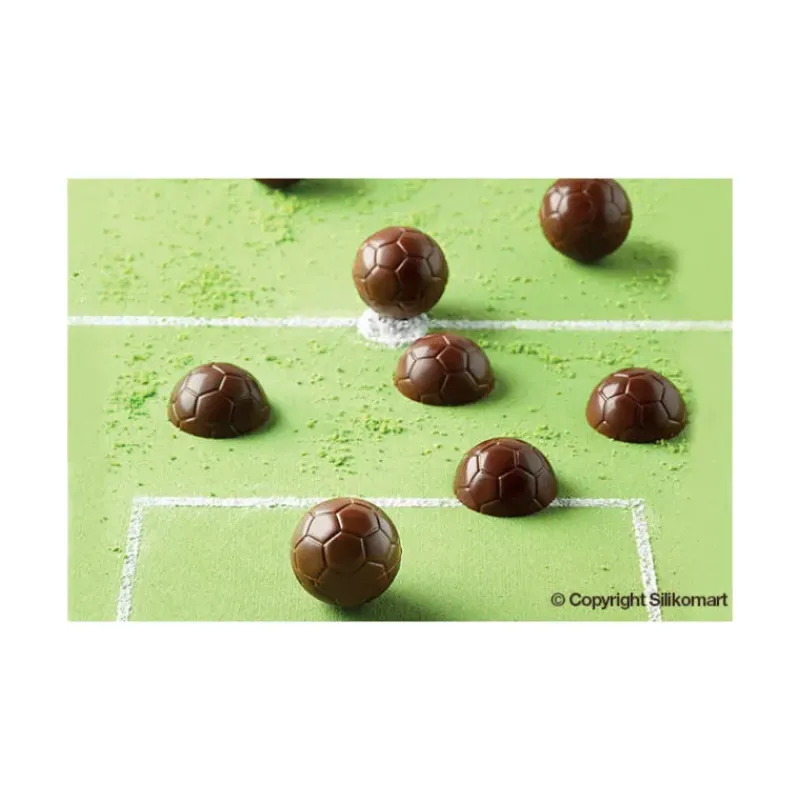 Moules À Chocolat|Moule Silicone*EASY CHOC Moule à Chocolat 18 Ballons de Foot - Silicone Spécial Chocolat