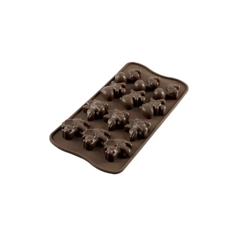Moules À Chocolat|Moule Silicone*EASY CHOC Moule à Chocolat 12 Dinosaures - Silicone Spécial Chocolat