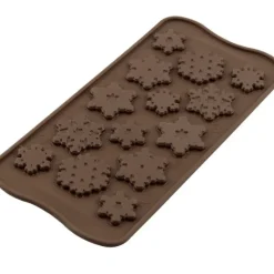 Moules À Chocolat|Moule Silicone*SILIKOMART Moule à Chocolat 14 Flocons Easy Choc - Silicone Spécial Chocolat