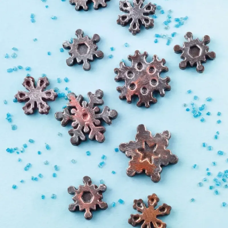 Moules À Chocolat|Moule Silicone*SILIKOMART Moule à Chocolat 14 Flocons Easy Choc - Silicone Spécial Chocolat