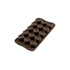 Moules À Chocolat|Moule Silicone*EASY CHOC Moule à Chocolat 15 Ronds - Silicone Spécial Chocolat