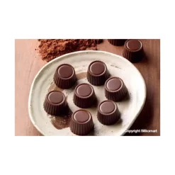 Moules À Chocolat|Moule Silicone*EASY CHOC Moule à Chocolat 15 Ronds Nervurés - Silicone Spécial Chocolat